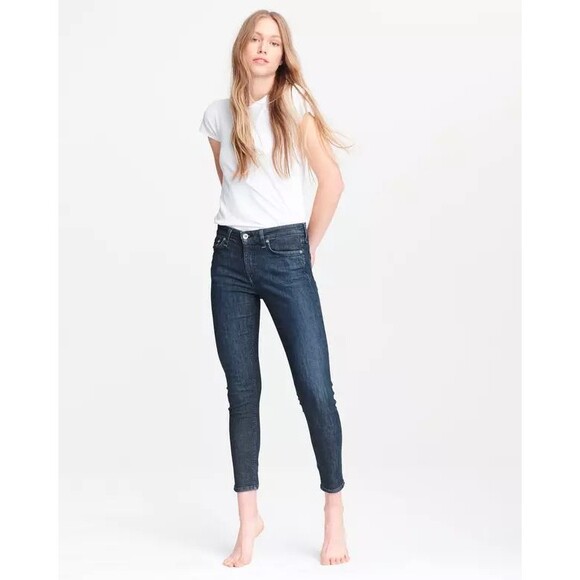 rag & bone Cate Mid-Rise Ankle Skinny Jean in April Wash Size 30 - Picture 7 of 7